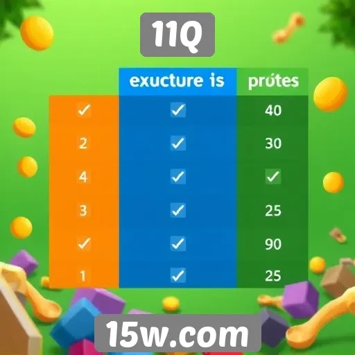 Comparação entre 11Q e outros sites de jogos